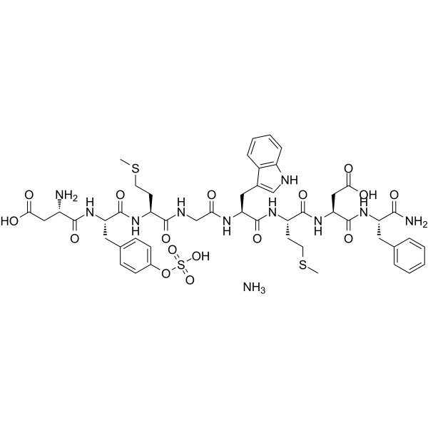 Sincalide ammonium (Cholecystokinin octapeptide ammonium; CCK-8 ammonium; SQ19844 ammonium) 70706-98